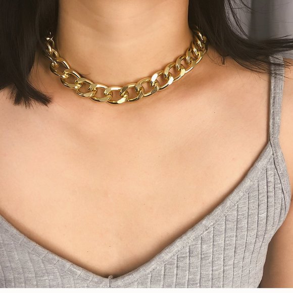 NEW Gold Unisex Cuban Link Chain Necklace 1 - Picture 12 of 14